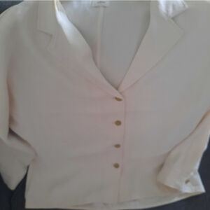Aritzia Wilfred Ivory Blazer Large Like New